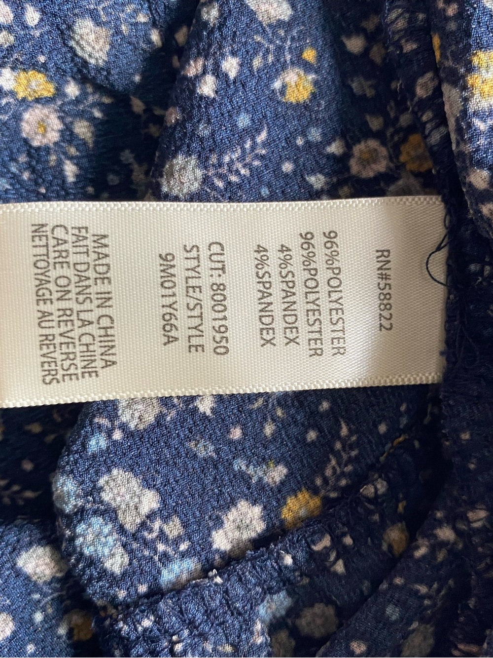 Max Studio Navy Floral Tiered Maxi Dress SZ L - Picture 8 of 16